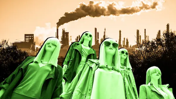 Imagen de lo que ocasiona el fast fashion al medio ambiente