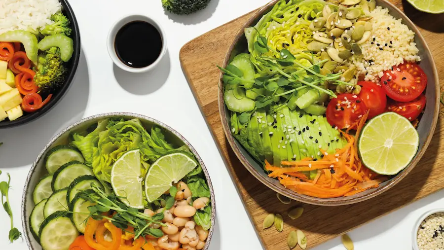 alimentación a base de plantas