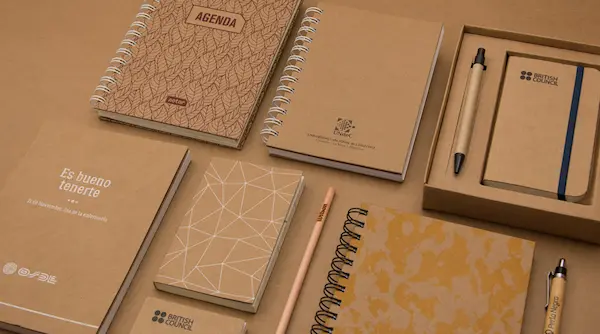 Agendas de papel reciclado