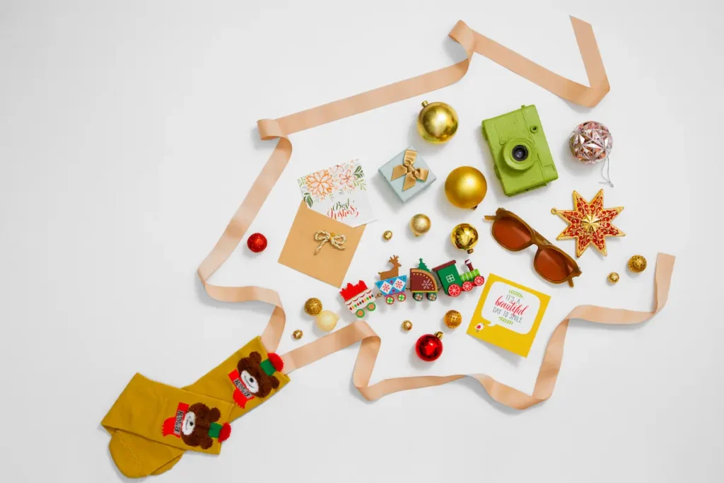 navideño con juguetes
